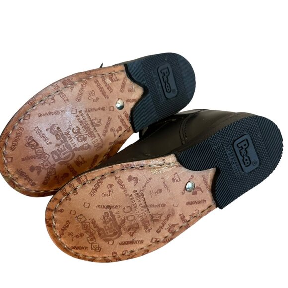 Pie-Co Vintage Black Booties Shoes w/ Buckle Heart Detail Size 9 Toddler Girl - Picture 9 of 11